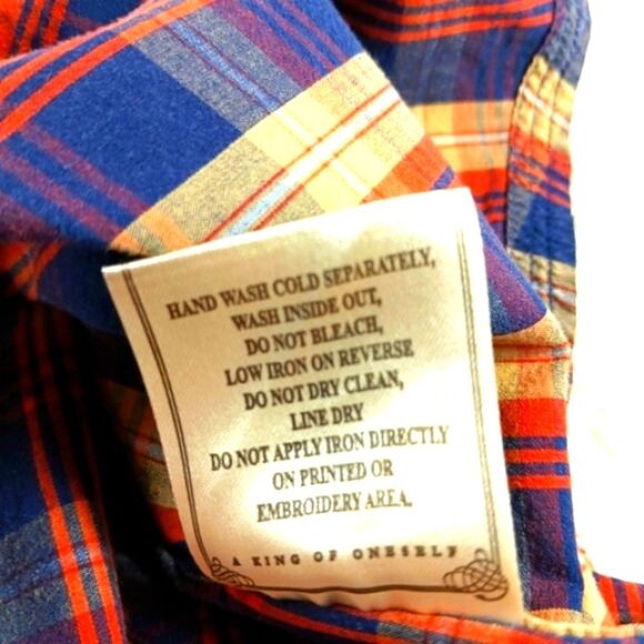 Akoo Brand Men's Short-Sleeved Button-Down Shirt Plaid Pattern XL Streetwear.... - Picture 4 of 14